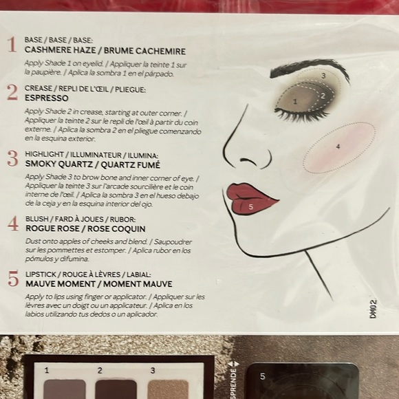 MARY KAY BLUE 💙 EYED 5 PIECE COLOR CARD TRIAL SET 5 COLOR CARDS IN PK - Picture 4 of 5